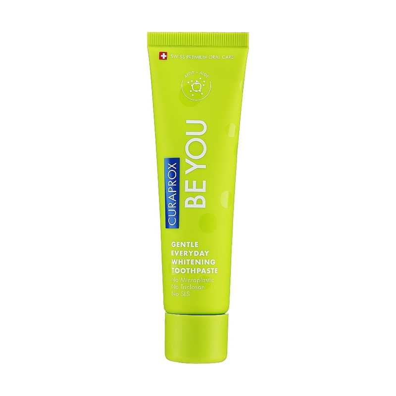 Відбілювальна зубна паста Curaprox Be You Explorer Toothpaste Apple + Aloe Яблуко + алое, 60 мл